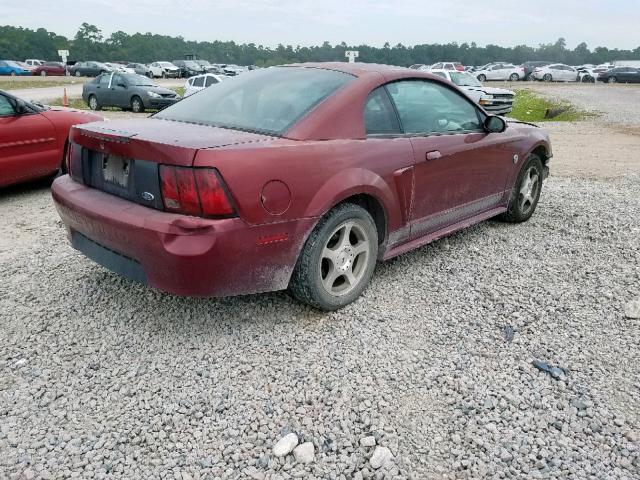 1FAFP40464F112181 - 2004 FORD MUSTANG RED photo 4