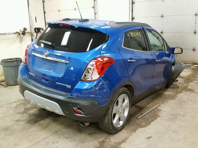 KL4CJFSB1FB077270 - 2015 BUICK ENCORE CON BLUE photo 4