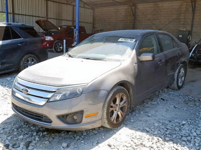 3FAHP0HA2CR305960 - 2012 FORD FUSION SE GRAY photo 2