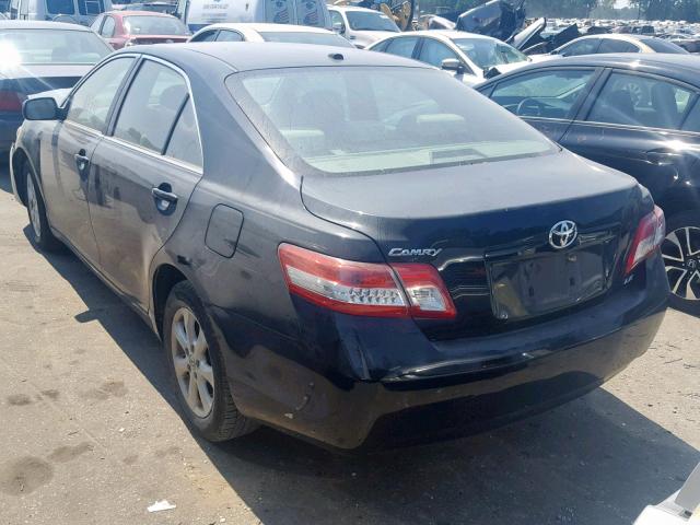 4T4BF3EK5BR136303 - 2011 TOYOTA CAMRY BASE BLACK photo 3