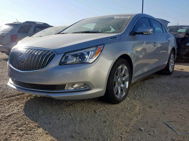 1G4GB5GR9EF170495 - 2014 BUICK LACROSSE SILVER photo 2