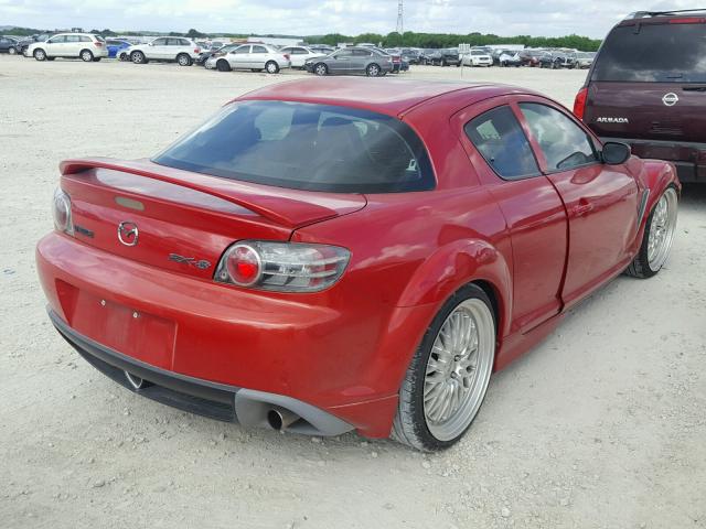 JM1FE173740133717 - 2004 MAZDA RX8 RED photo 4