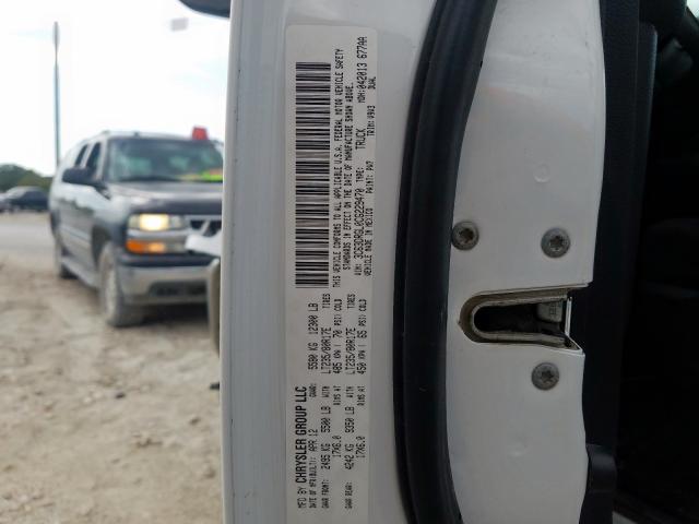 3C63DRGL0CG229470 - 2012 DODGE RAM 3500 S WHITE photo 10