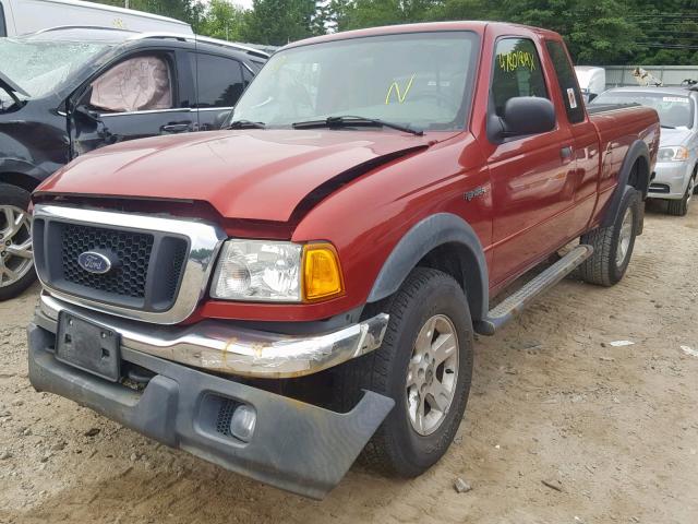 1FTZR45E35PA33355 - 2005 FORD RANGER SUP RED photo 2