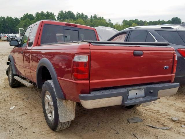 1FTZR45E35PA33355 - 2005 FORD RANGER SUP RED photo 3