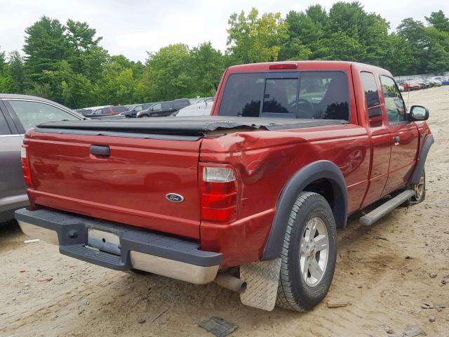 1FTZR45E35PA33355 - 2005 FORD RANGER SUP RED photo 4