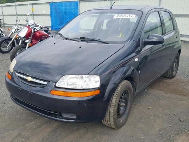 KL1TD66678B142806 - 2008 CHEVROLET AVEO BASE Қара фото 2