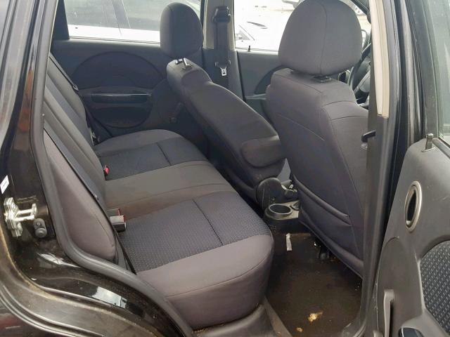 KL1TD66678B142806 - 2008 CHEVROLET AVEO BASE Қара фото 6