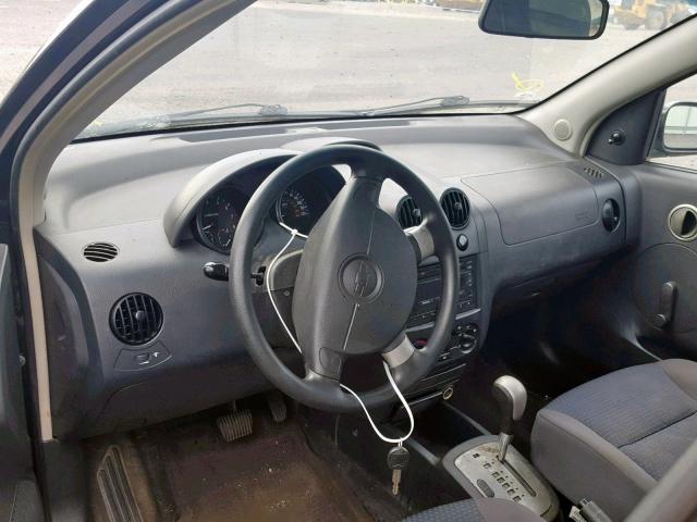 KL1TD66678B142806 - 2008 CHEVROLET AVEO BASE Қара фото 9