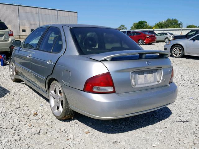 3N1AB51D53L717694 - 2003 NISSAN SENTRA SE- SILVER photo 3