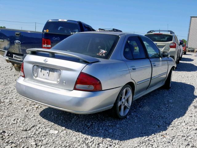 3N1AB51D53L717694 - 2003 NISSAN SENTRA SE- SILVER photo 4