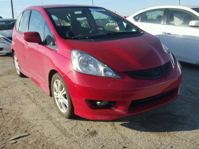 JHMGE88409S019413 - 2009 HONDA FIT SPORT RED photo 1