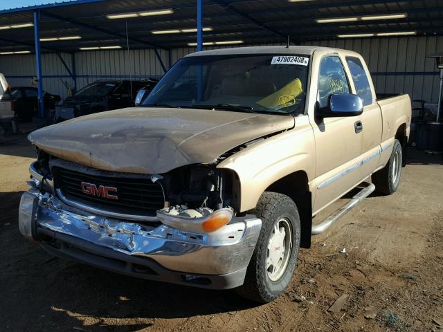 1GTEK19T21E160923 - 2001 GMC NEW SIERRA GOLD photo 2