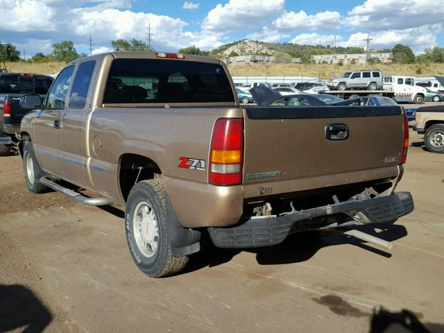 1GTEK19T21E160923 - 2001 GMC NEW SIERRA GOLD photo 3