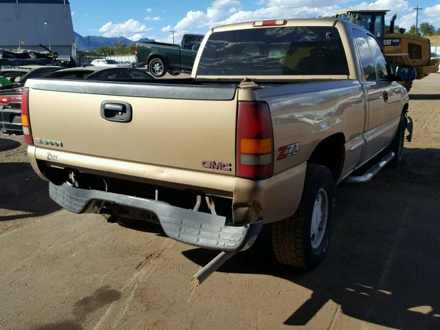 1GTEK19T21E160923 - 2001 GMC NEW SIERRA GOLD photo 4