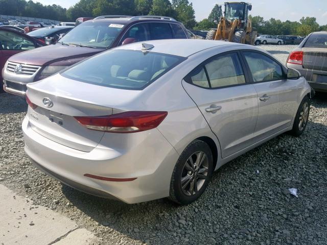 5NPD84LF6HH013996 - 2017 HYUNDAI ELANTRA SILVER photo 4