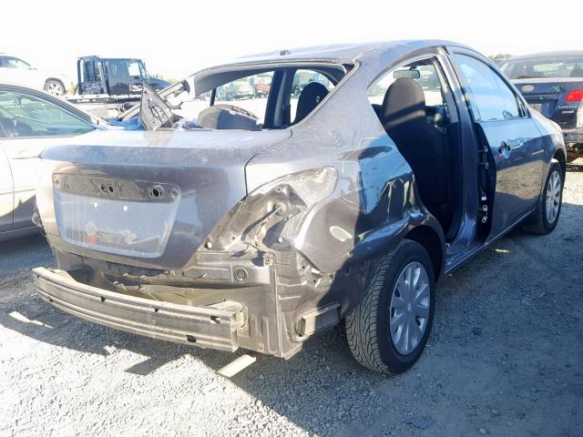 3N1CN7AP3GL854841 - 2016 NISSAN VERSA S GRAY photo 4