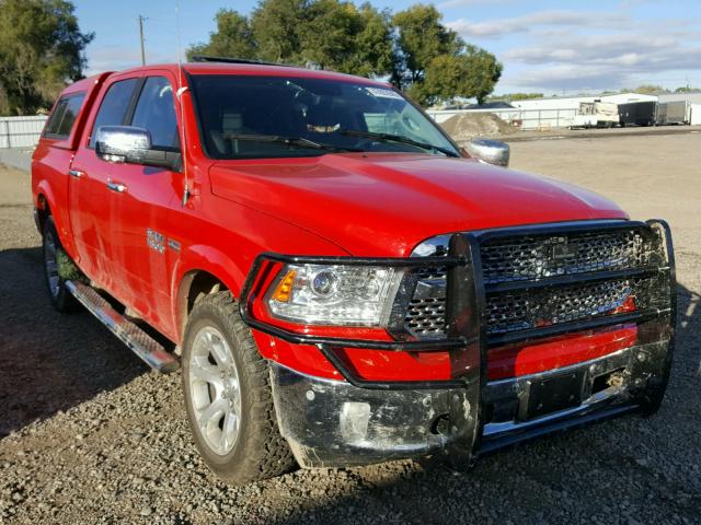 1C6RR7NT6JS209717 - 2018 RAM 1500 LARAM RED photo 1