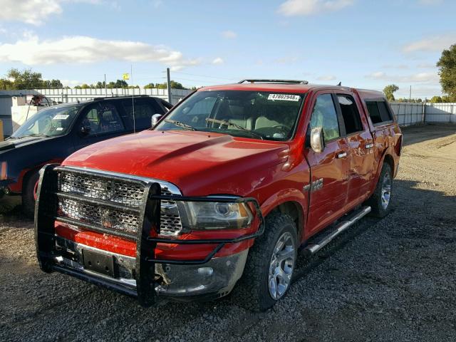 1C6RR7NT6JS209717 - 2018 RAM 1500 LARAM RED photo 2