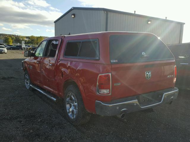 1C6RR7NT6JS209717 - 2018 RAM 1500 LARAM RED photo 3