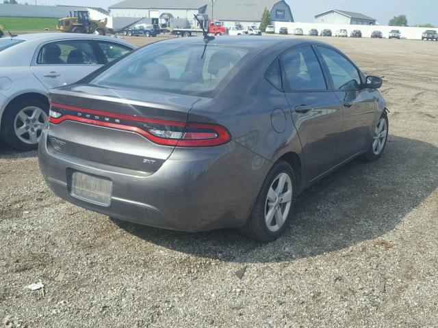 1C3CDFBB1FD336684 - 2015 DODGE DART SXT GRAY photo 4