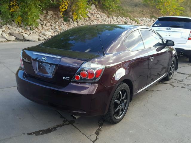 JTKDE167X80237788 - 2008 TOYOTA SCION TC 勃艮第红 照片 4