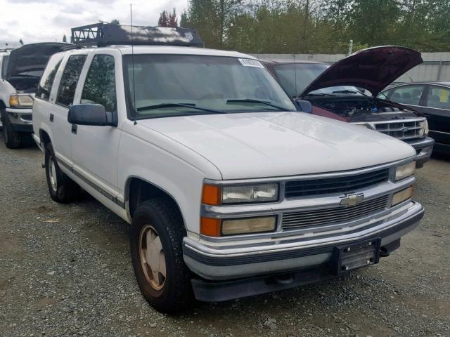 1GNEK13R9WJ378313 - 1998 CHEVROLET TAHOE K150 WHITE photo 1