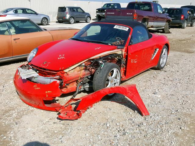 WP0CA29897U710287 - 2007 PORSCHE BOXSTER RED photo 2