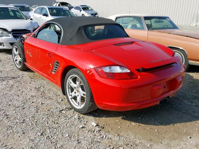 WP0CA29897U710287 - 2007 PORSCHE BOXSTER RED photo 3