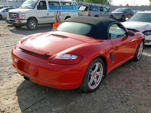 WP0CA29897U710287 - 2007 PORSCHE BOXSTER RED photo 4