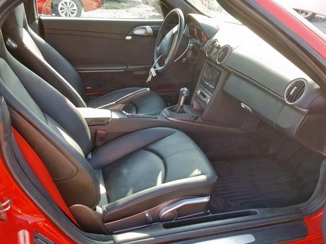 WP0CA29897U710287 - 2007 PORSCHE BOXSTER RED photo 5