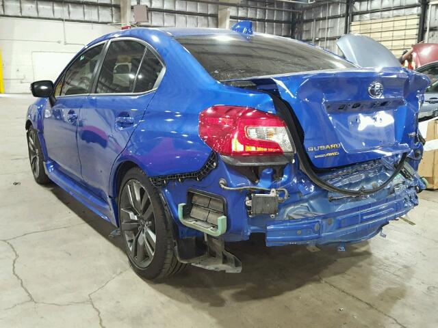 JF1VA1L67H9835292 - 2017 SUBARU WRX LIMITE BLUE photo 3