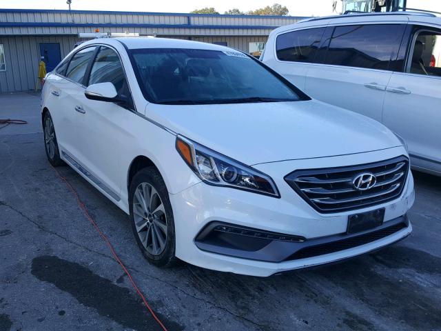 5NPE34AF6FH091374 - 2015 HYUNDAI SONATA SPO WHITE photo 1