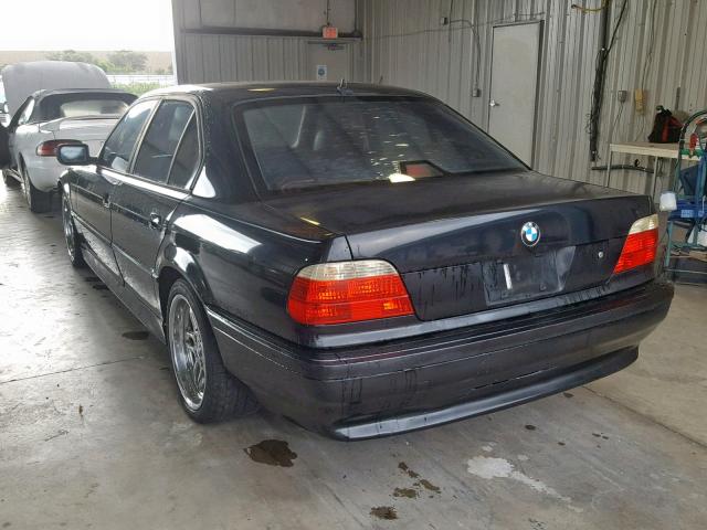 WBAGG83461DN87576 - 2001 BMW 740 I AUTO BLACK photo 3