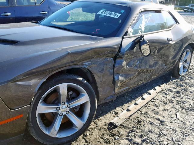 2C3CDZAG9GH166318 - 2016 DODGE CHALLENGER GRAY photo 9