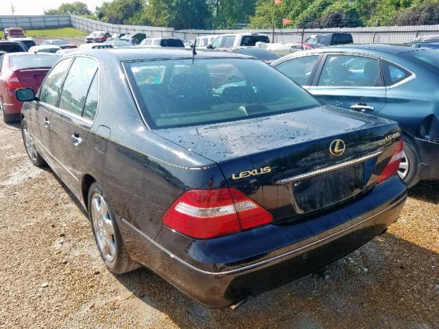 JTHBN36F940169378 - 2004 LEXUS LS 430 BLACK photo 3