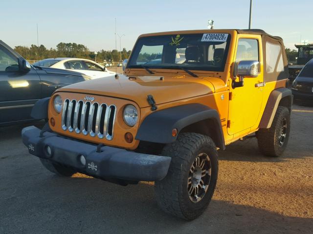 1C4AJWAGXDL530142 - 2013 JEEP WRANGLER S YELLOW photo 2