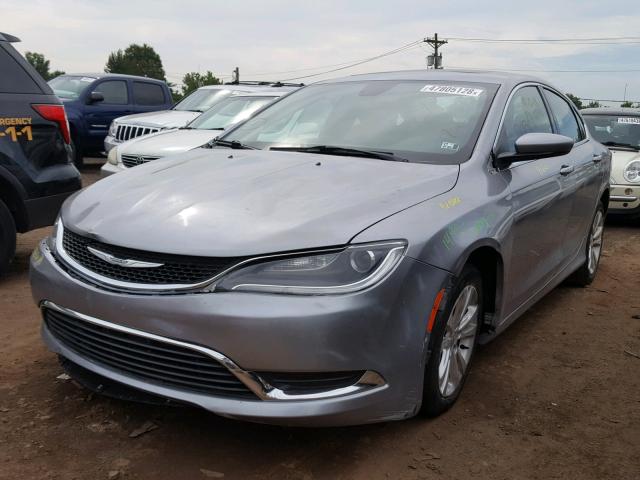 1C3CCCAB9FN539691 - 2015 CHRYSLER 200 LIMITE SILVER photo 2