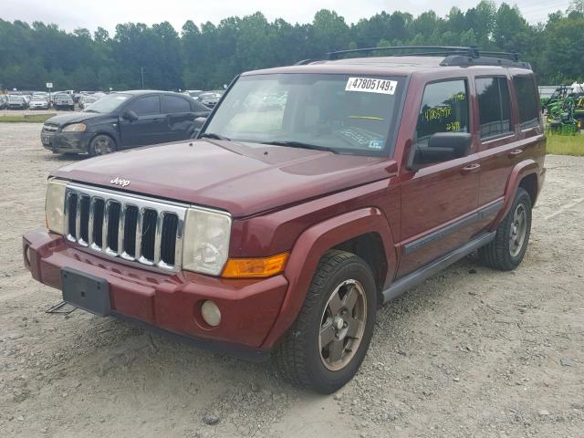 1J8HG48K67C505506 - 2007 JEEP COMMANDER 红色 照片 2