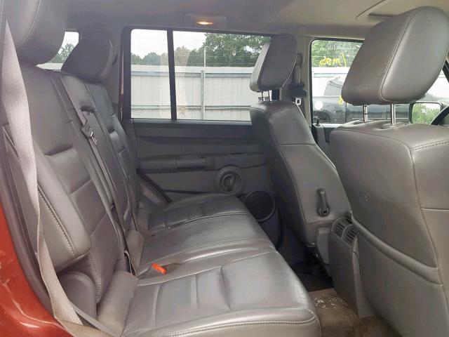 1J8HG48K67C505506 - 2007 JEEP COMMANDER 红色 照片 6