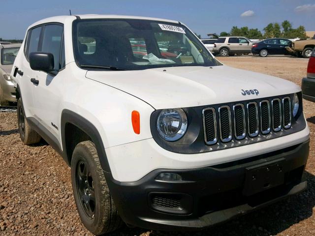 ZACCJBAB3JPH78889 - 2018 JEEP RENEGADE S WHITE photo 1