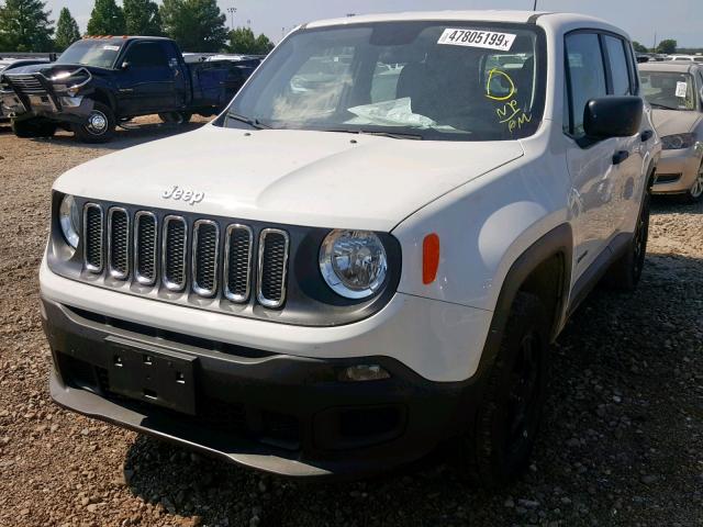 ZACCJBAB3JPH78889 - 2018 JEEP RENEGADE S WHITE photo 2