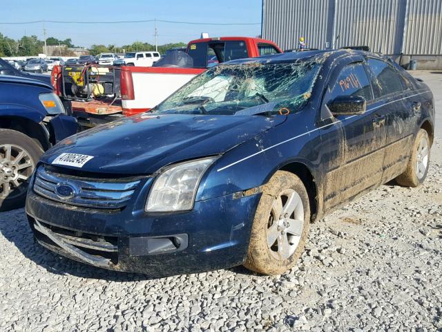 3FAHP07Z68R143202 - 2008 FORD FUSION SE BLUE photo 2