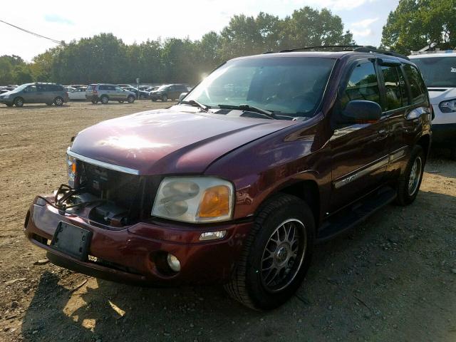 1GKDT13S922287409 - 2002 GMC ENVOY BURGUNDY photo 2