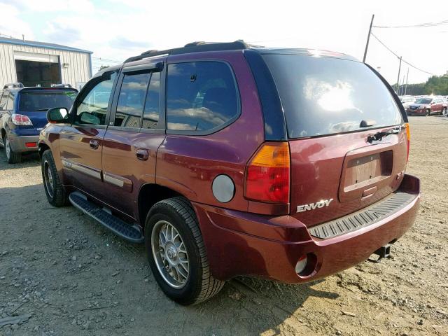 1GKDT13S922287409 - 2002 GMC ENVOY BURGUNDY photo 3