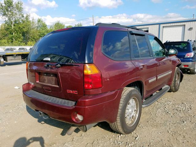 1GKDT13S922287409 - 2002 GMC ENVOY BURGUNDY photo 4