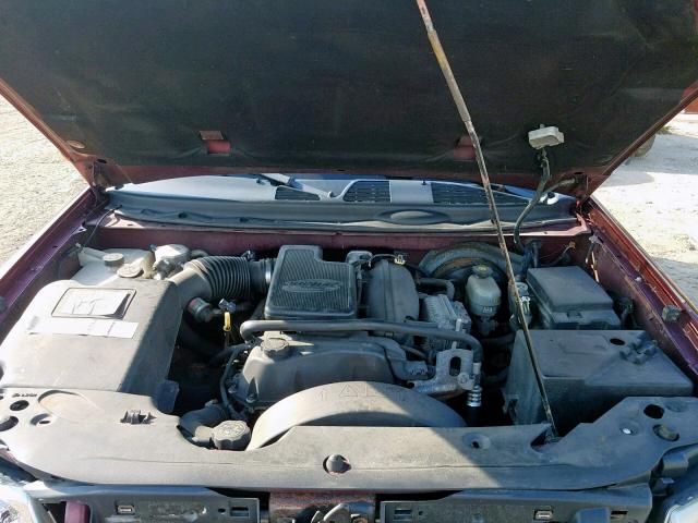 1GKDT13S922287409 - 2002 GMC ENVOY BURGUNDY photo 7