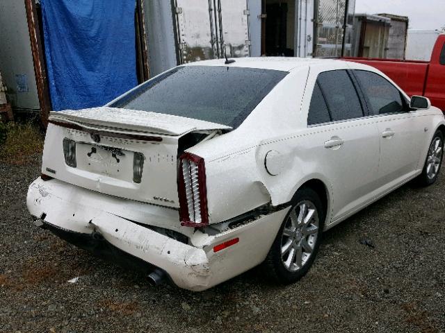 1G6DC67A850216098 - 2005 CADILLAC STS WHITE photo 4