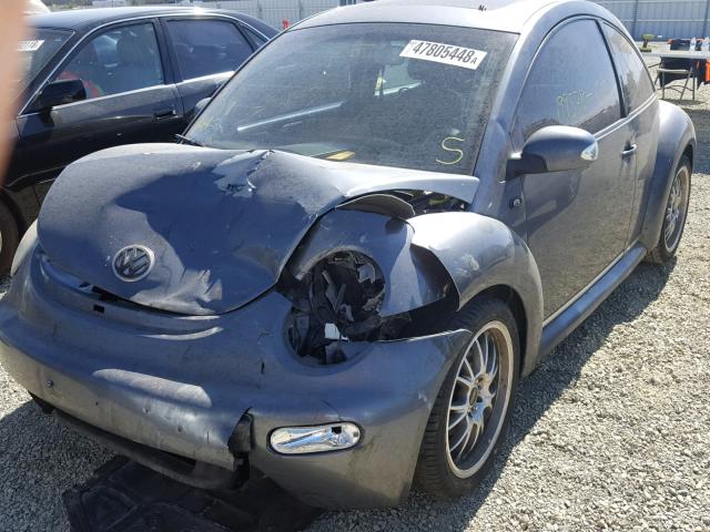 3VWCR31C35M411603 - 2005 VOLKSWAGEN NEW BEETLE GRAY photo 2