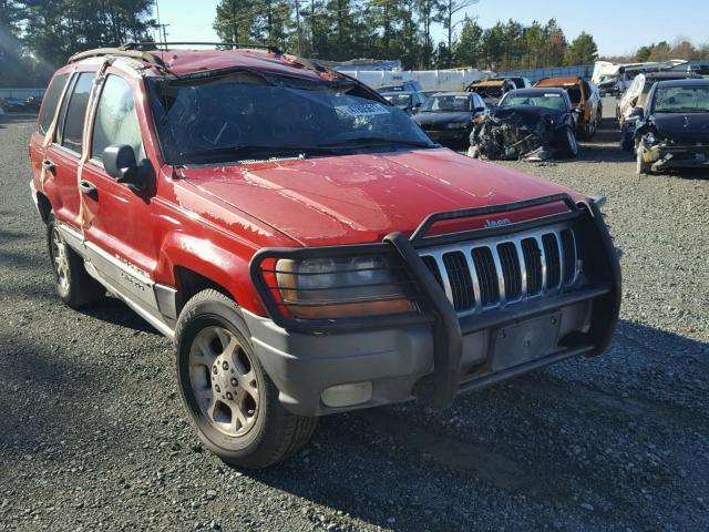 1J4G248S5YC387042 - 2000 JEEP GRAND CHER RED photo 1